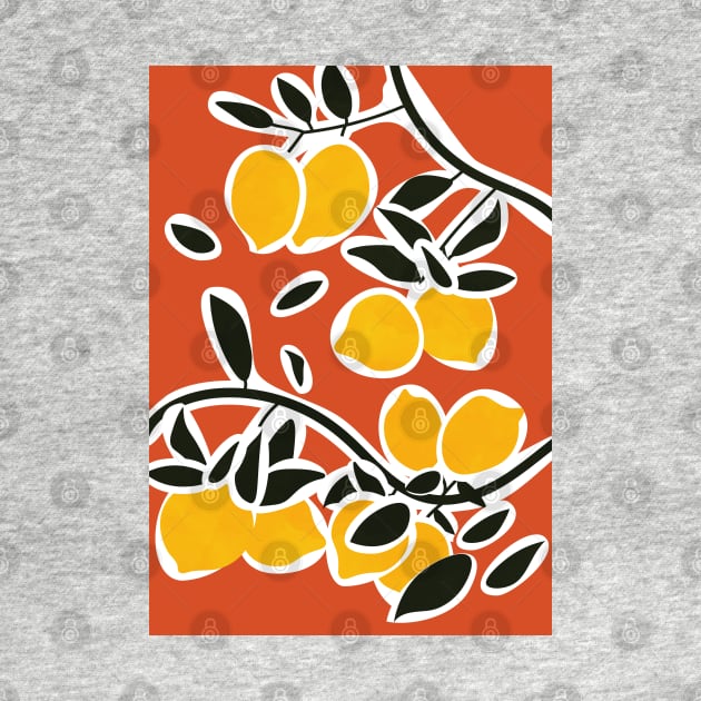 Lemon Tree Branches III by Colorable